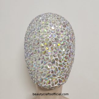 Colorful Dazzling Diamond Full Face Mask | Full Coverage Haute Couture Jewels Stones Mask